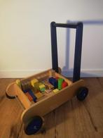 Blokkenwagen Van Dijk Toys, Kinderen en Baby's, Speelgoed | Houten speelgoed, Zo goed als nieuw, Ophalen, Duw- of Trekspeelgoed