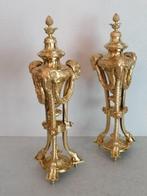 Koppel 19e antiek Cassolettes vazen in bronze, Ophalen of Verzenden