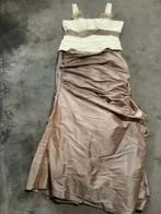 4 delige jurk voor bruid of moeder maat 42, Ophalen, Nieuw, Beige, Accessoires