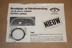 Zeldzame handleiding Helphos zoeklamp [voor auto] 1965, Auto diversen, Ophalen of Verzenden