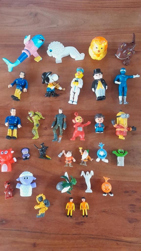 30 poppetjes figuren Sesamstraat disney power ranger etc, Verzamelen, Poppetjes en Figuurtjes, Gebruikt, Ophalen of Verzenden