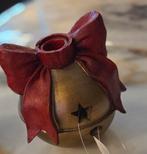 Kerst kandelaar bel met strik, Overige materialen, Rood, Nieuw, Ophalen of Verzenden