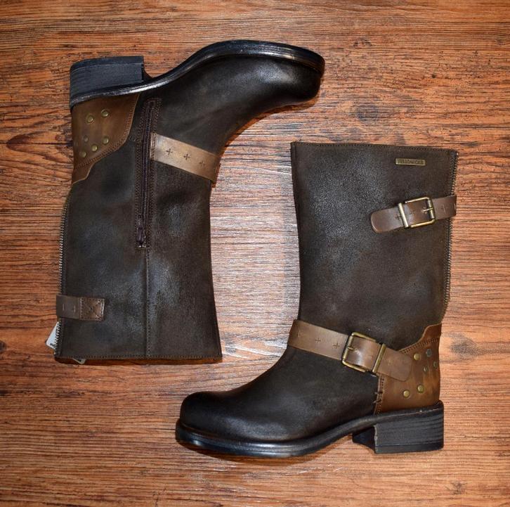 YELLOW CAB - volledig leren bruine laarzen - maat 38, Kleding | Dames, Schoenen, Nieuw, Hoge laarzen, Bruin, Ophalen of Verzenden