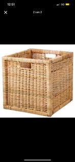 4 Ikea kallax manden brannas riet, Huis en Inrichting, Ophalen, Gebruikt, Mand, Vierkant