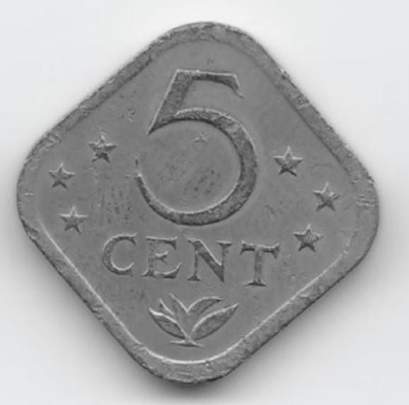 Nederlandse Antillen 5 cent 1980 KM# 13, Postzegels en Munten, Munten | Amerika, Losse munt, Midden-Amerika, Verzenden