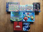 4 bordspellen en 4 puzzels (één 3d puzzel), Ophalen, Gebruikt