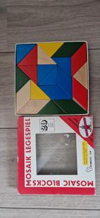 Vintage Mosaic Legespiel Houten Puzzel, Antiek en Kunst, Antiek | Speelgoed, Ophalen of Verzenden