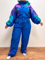 Vintage retro skipak - Blauw, paars, turquoise maat L/XL, Ophalen of Verzenden, Zo goed als nieuw, Pak, Maat 56/58 (XL)