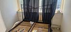 Gratis 160 zwart stalen bedframe, Huis en Inrichting, Ophalen, Gebruikt, Zwart, Tweepersoons