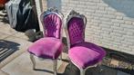 2 paars zilveren stoelen in barokstijl, Ophalen, Gebruikt, Overige kleuren, Hout