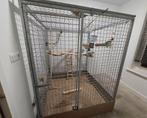 Grote voliere, heeft altijd binnen gestaan - 375 euro, Dieren en Toebehoren, Ophalen, Nieuw, Aluminium, Volière