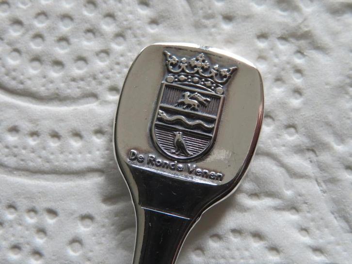 Verzilverd Lepeltje Wapen De Ronde Venen, Verzamelen, Porselein, Kristal en Bestek, Nieuw, Bestek, Overige materialen, Verzilverd