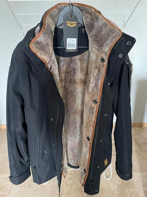 Mooie zwarte PME legend parka, Kleding | Heren, Jassen | Winter, Zo goed als nieuw, Maat 48/50 (M), Zwart, Ophalen of Verzenden