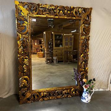 Barok Spiegel – houten lijst goud - 180 x 140 cm- TTM Wonen beschikbaar voor biedingen