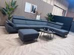 ZGAN Montel Modena Verlengde Hoekbank  - Grijs - 382 x 220, Huis en Inrichting, Banken | Bankstellen, Ophalen, 250 tot 300 cm