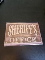 Sheriff's office metalen wandbord, Ophalen of Verzenden