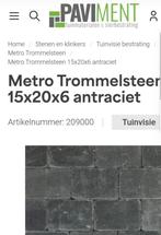 Metro trommelde stenen 15x20x6 65 stuks bijna 2m, Ophalen, Nieuw, Beton, Klinkers