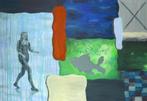 Modern kunst schilderij: On her way, Antiek en Kunst, Ophalen of Verzenden