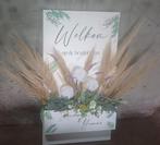 Welkom Bord Bruiloft + Bloemen, Ophalen of Verzenden, Gebruikt