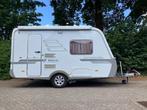Eriba Hymer Nova 390 met Truma mover en cassette Luifel, Caravans en Kamperen, Standaardzit, 75 kg, Tot en met 2, Schokbreker