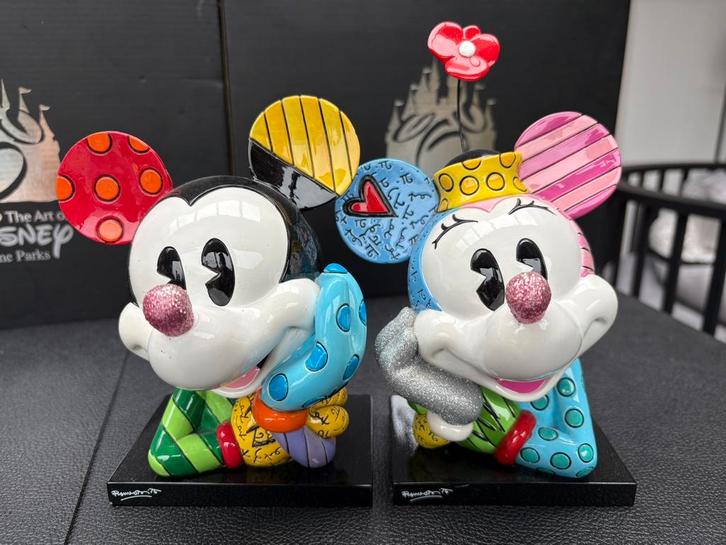 Mickey & Minnie by Britto, Verzamelen, Disney, Zo goed als nieuw, Beeldje of Figuurtje, Mickey Mouse, Ophalen