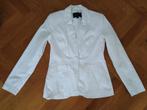 Witte Blazer van 100% Katoen Mt S / 36, Kleding | Dames, Wit, Ophalen of Verzenden, Zo goed als nieuw, Jasje