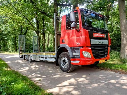 Daf Veldhuizen oprijwagen, Auto's, Vrachtwagens, Bedrijf, Trekhaak, Diesel, Euro 6, Automaat, Rood, Achterwielaandrijving, Ophalen