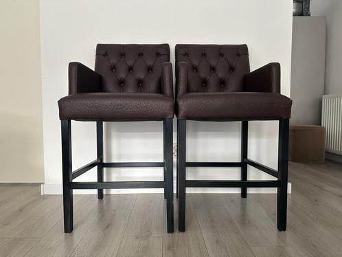 Luxe Barstoelen Barkrukken gecaptionneerd p/stuk €45, Huis en Inrichting, Barkrukken, Zo goed als nieuw, Ophalen