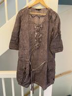 DIDI BRUIN LINEN TUNIEK, MAAT; L, Kleding | Dames, Bruin, Maat 42/44 (L), Didi, Ophalen of Verzenden
