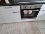 Complete witte keuken met inbouwapparatuur, Gebruikt, Overige materialen, Wit, Ophalen of Verzenden