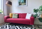 Design bank rood-fuchsia, 150 tot 200 cm, Rechte bank, Stof, 75 tot 100 cm