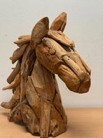 Teak Houten Paard - Decoratief Kunstobject, Antiek en Kunst, Kunst | Beelden en Houtsnijwerken, Ophalen