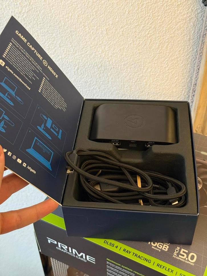Elgato 4K X in HD60x Behuizing - Nieuwstaat!, Computers en Software, Capture cards, Zo goed als nieuw, Ophalen of Verzenden