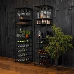 WOOOD wijn- en drankrek, Huis en Inrichting, Woonaccessoires | Wijnrekken, Ophalen, 15 tot 25 flessen, Zo goed als nieuw, Metaal