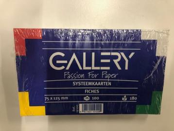Systeemkaarten 75 x 125 mm wit beschikbaar voor biedingen