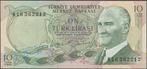 Turkije 10 lirasi ND(1975) UNC p.186 (# 239), Verzenden, Centraal-Azië, Los biljet