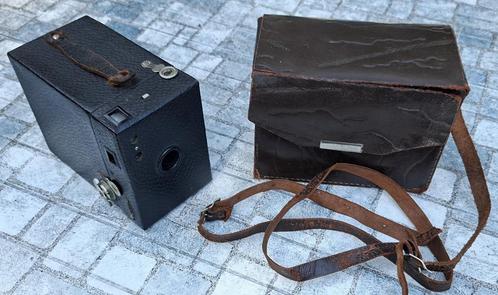 Kodak Hawk-Eye box camera No. 2, incl bewaartasje, vintage, Audio, Tv en Foto, Fotocamera's Analoog, Gebruikt, Compact, Kodak