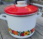 Retro emaille soeppan, Ophalen of Verzenden, Gebruikt, Overige materialen
