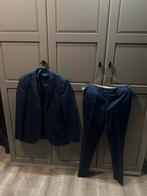 Blauw herenpak 3-delig, maat 46 (S/M) slim fit, Kleding | Heren, Ophalen of Verzenden, Zo goed als nieuw, Maat 46 (S) of kleiner