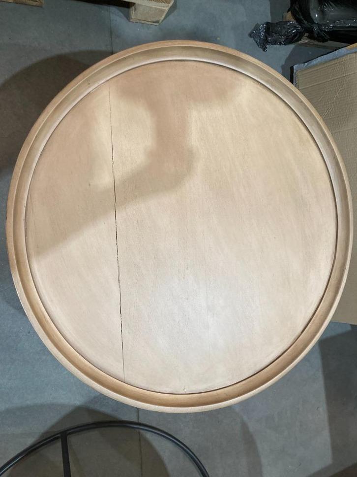 Salontafel Luus -  Naturel mat - ø80 cm - Mangohout, Huis en Inrichting, Tafels | Salontafels, Gebruikt, Minder dan 50 cm, 50 tot 100 cm