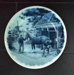 DELFT-BLAUW HANDGEDECOREERD BORD "SMEDERIJ"  1984, Ophalen of Verzenden