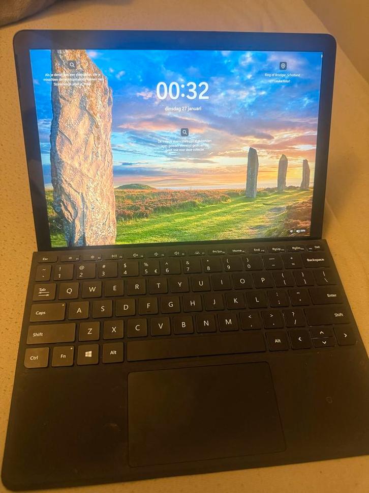 Microsoft Surface Go 3 + Toetsenbord, Computers en Software, Windows Tablets, Zo goed als nieuw, Wi-Fi, 10 inch, 128 GB, Uitbreidbaar geheugen