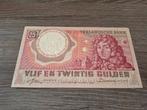 Heel mooi biljet 25 gulden Huygens 1955, Prachtig-, Postzegels en Munten, Bankbiljetten | Nederland, Ophalen of Verzenden, 25 gulden