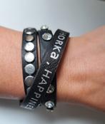 Horka paarden armband (studs, bling & tekst) zgan, Dames, Verzenden, Overige typen, Overige soorten