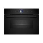 Bosch CSG936AB1 CombiStoomoven - 45CM - Zwart, Hete lucht, Nieuw, Oven met grill, Inbouw