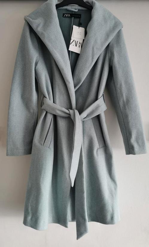 ZARA jas met capuchon mt. M, Kleding | Dames, Jassen | Winter, Nieuw, Maat 38/40 (M), Blauw, Verzenden