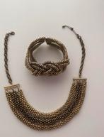 H&m set dames armband en ketting collier, Goud, Zo goed als nieuw, Verzenden