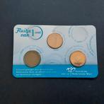 1 cent in coincard Fluitje van een cent UNC, Ophalen of Verzenden, Koningin Beatrix