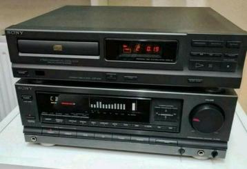 Sony stereo set versterker ta-d505 + cd speler cdp-m18  beschikbaar voor biedingen
