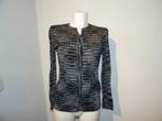 Missoni fijn gebreid vestje abstracte zwart wit motief It 44, Maat 38/40 (M), Verzenden, Zwart, Zo goed als nieuw
